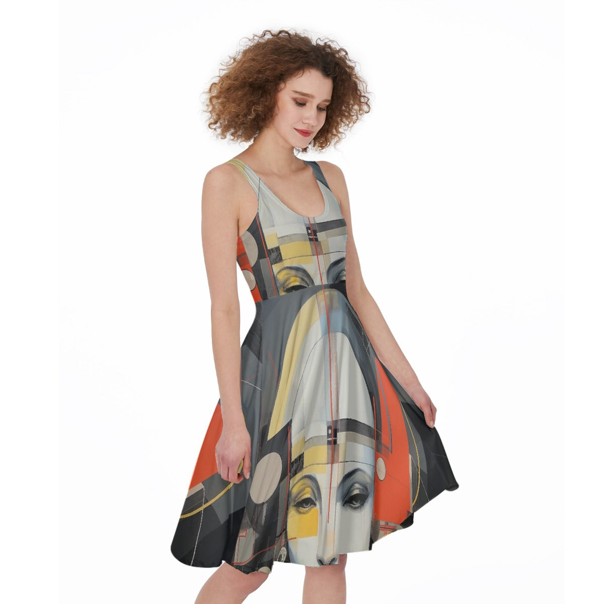 All-Over Print Women's Sleeveless Dress