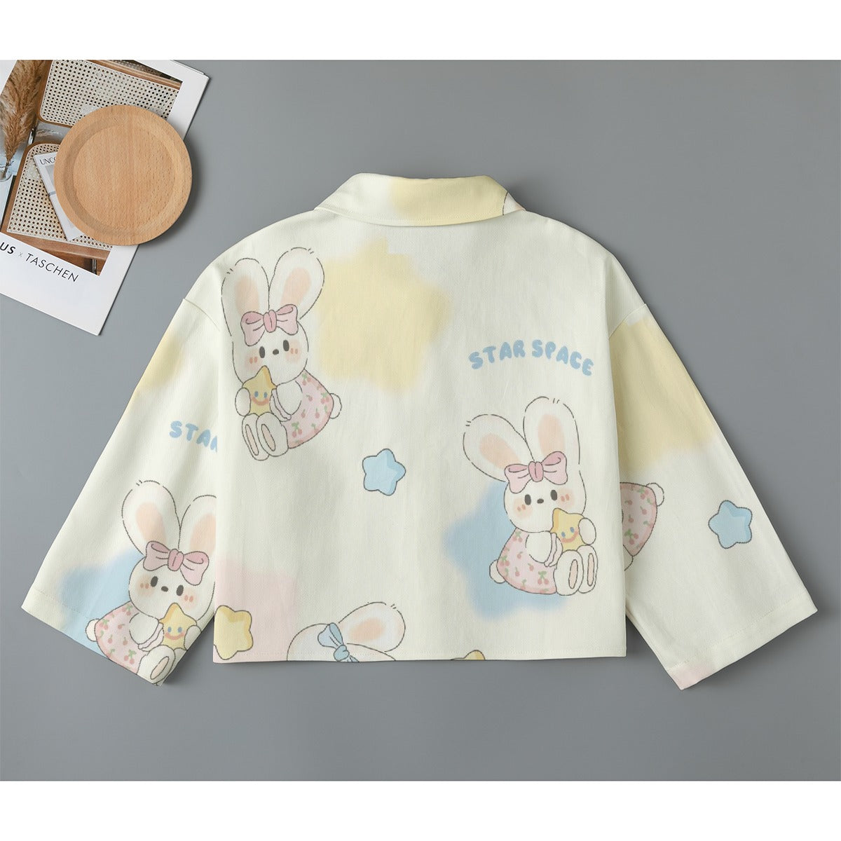All-Over Print Women's Cropped Jacket | 245GSM Cotton