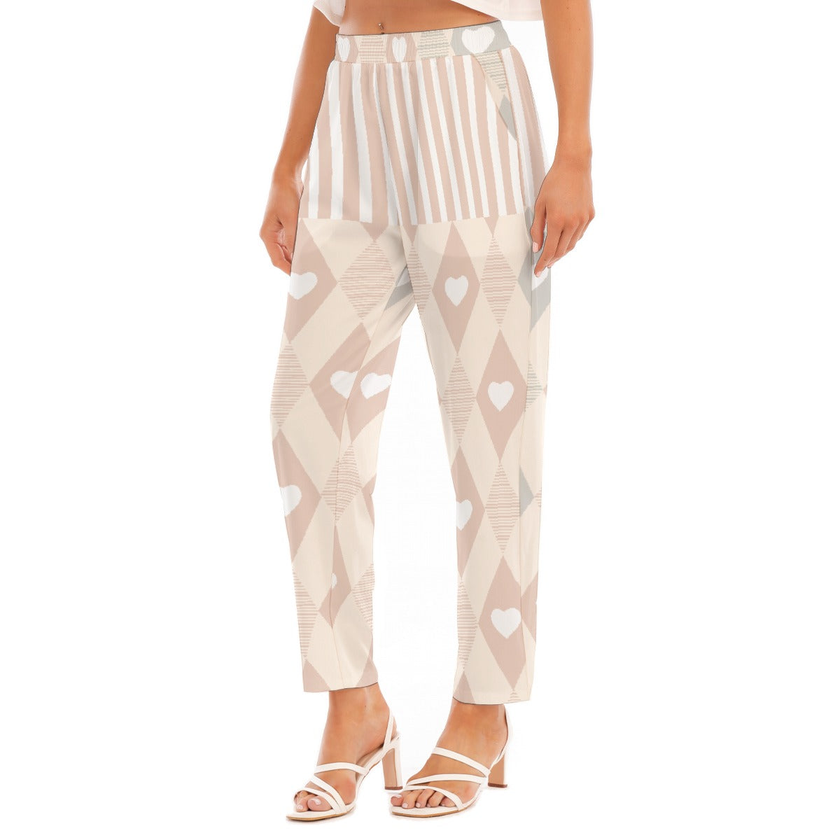 All-Over Print Women's Loose Straight-leg Pants