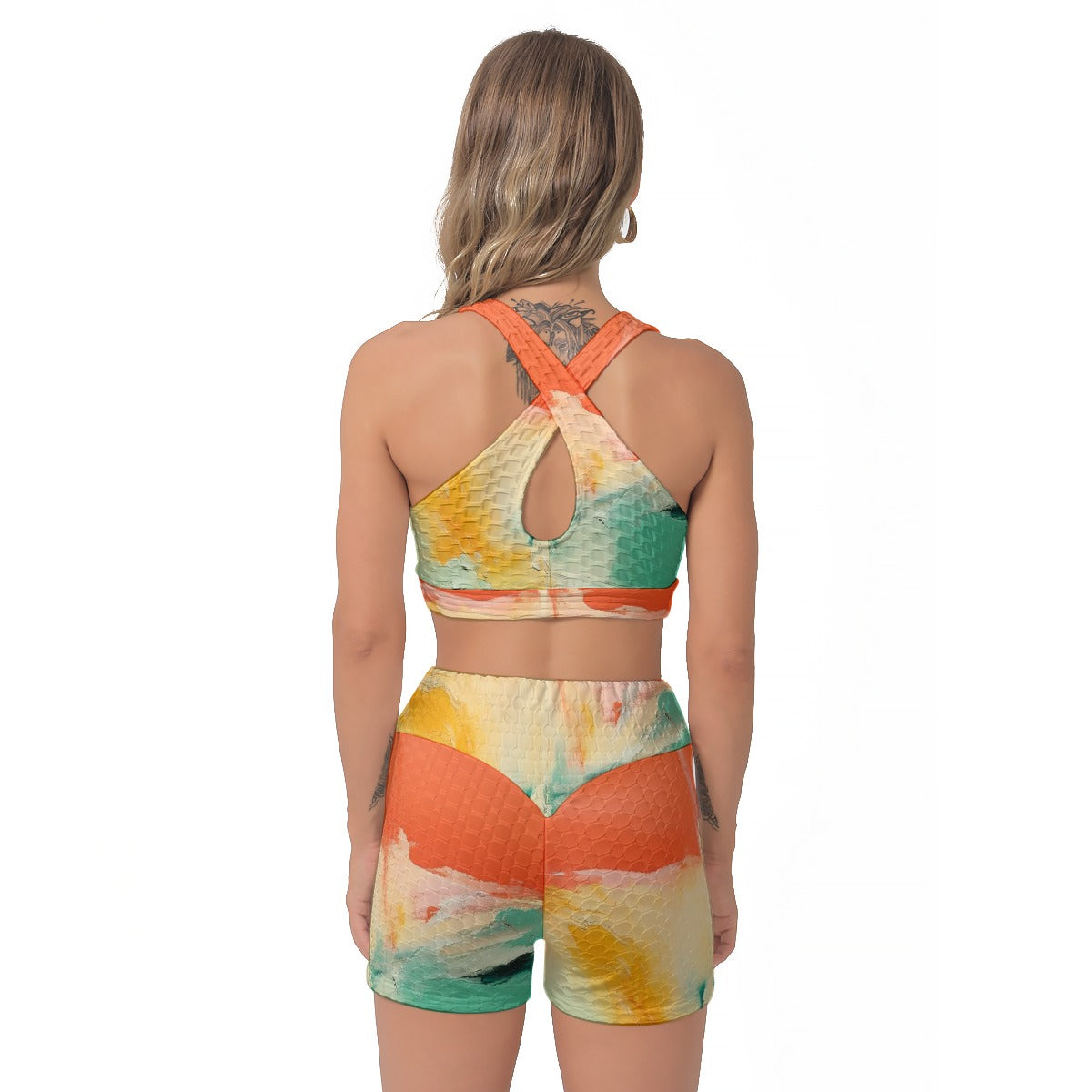 All-Over Print Women's Sports Bra Suit