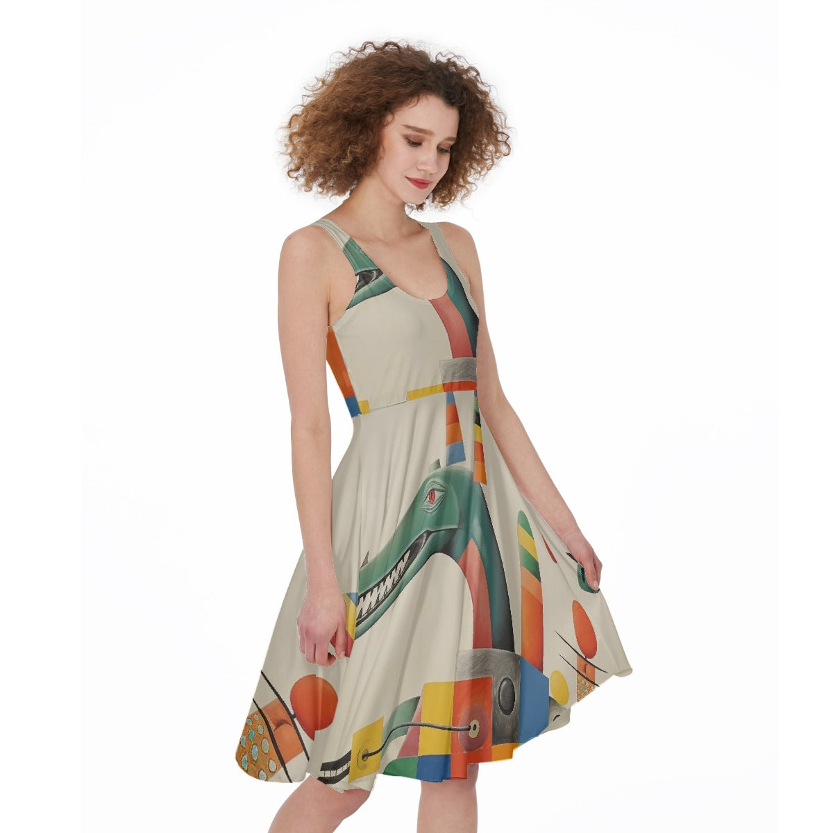 All-Over Print Women's Sleeveless Dress