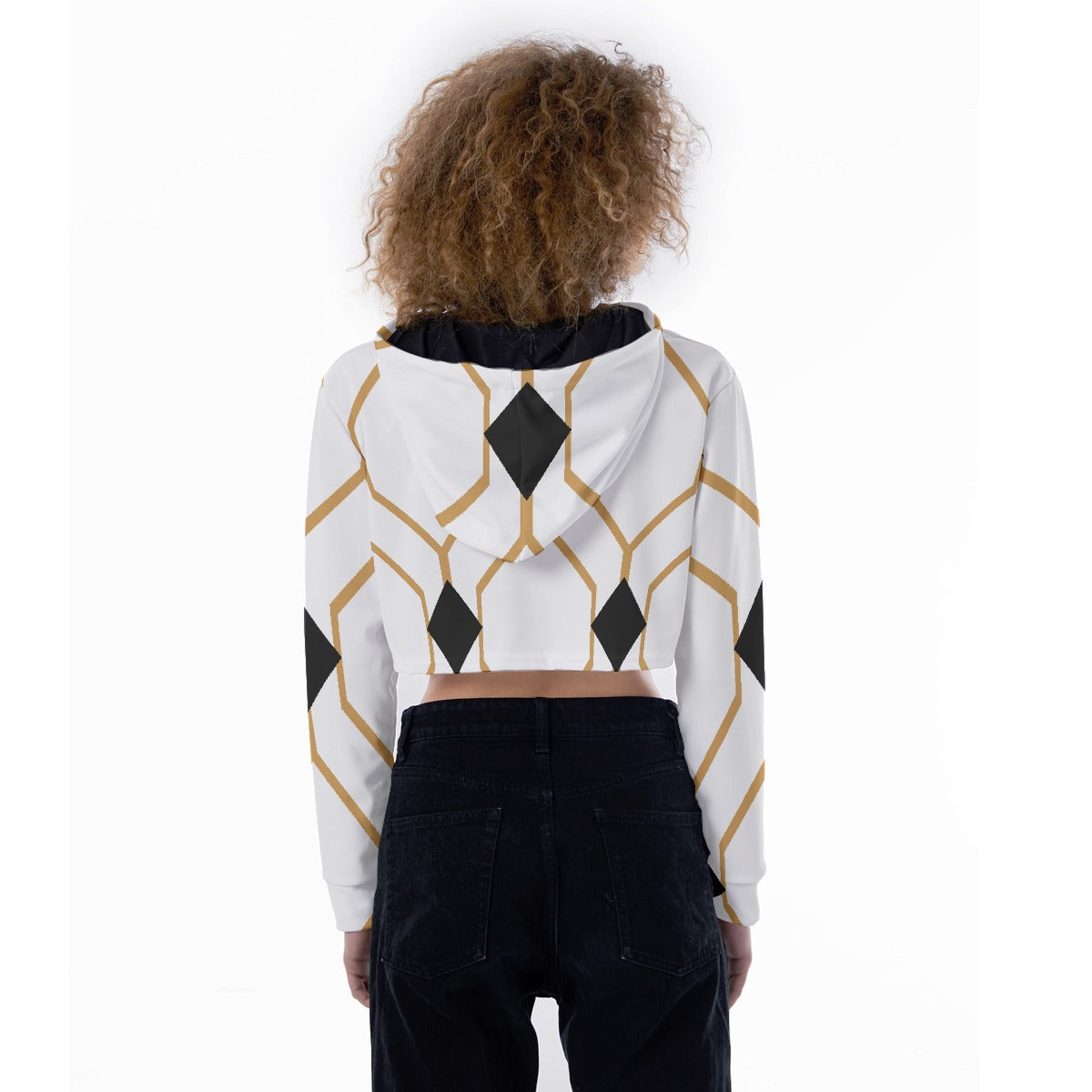 All-Over Print Women's Crop Top Hoodie