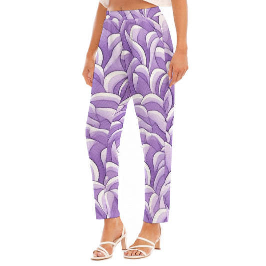 All-Over Print Women's Loose Straight-leg Pants