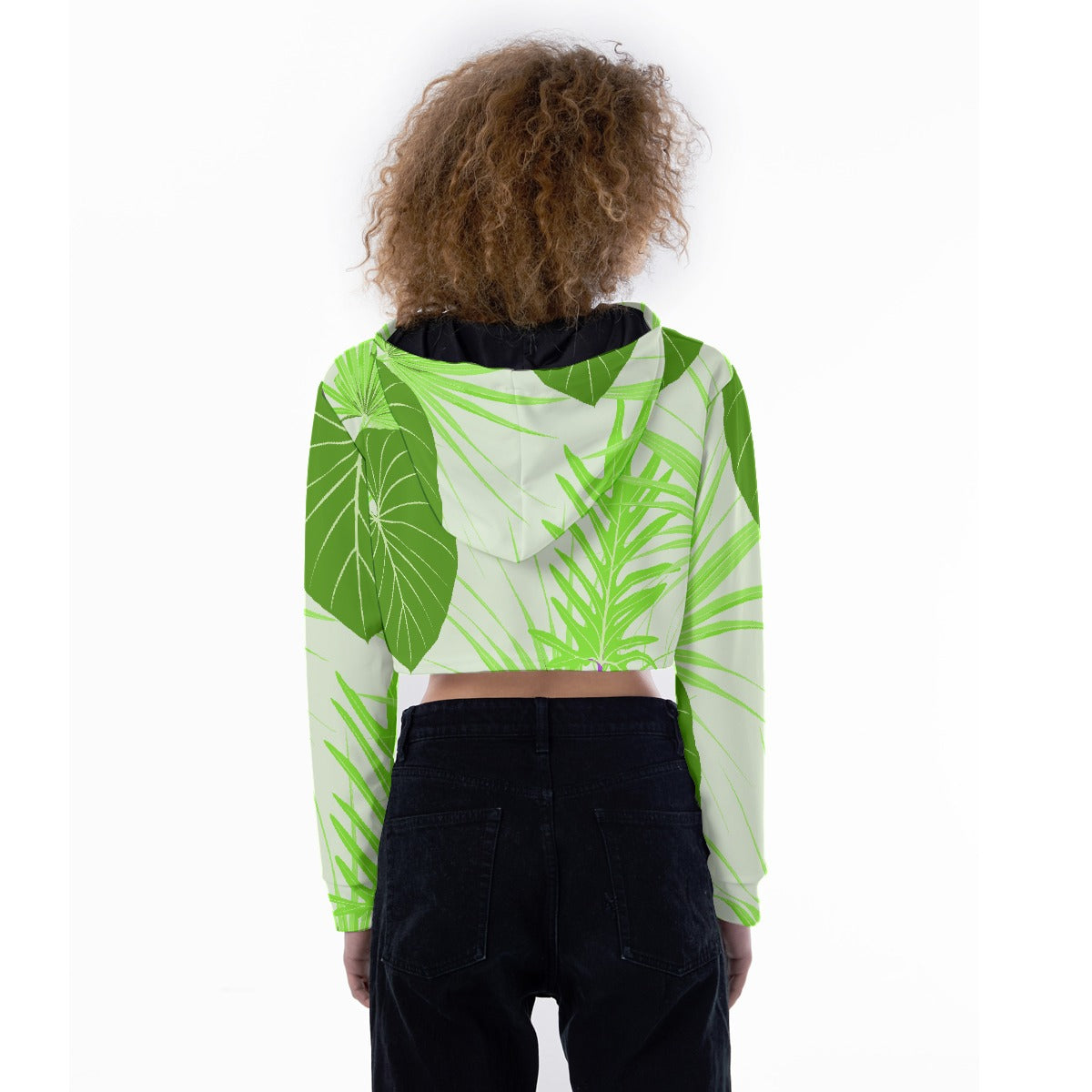All-Over Print Women's Crop Top Hoodie