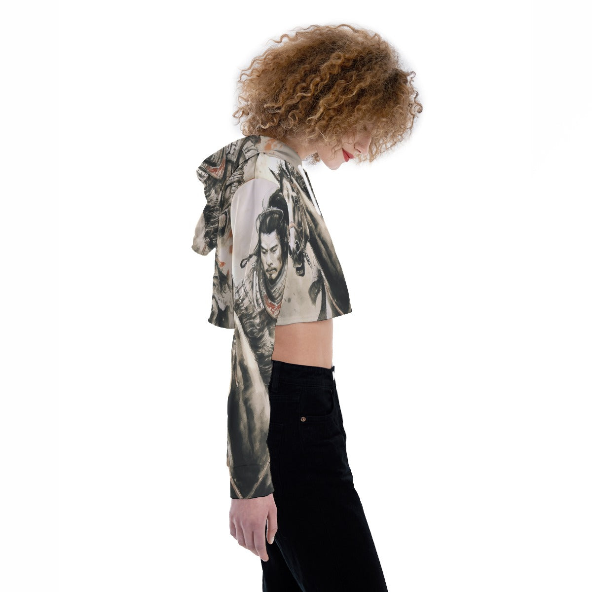All-Over Print Women's Crop Top Hoodie