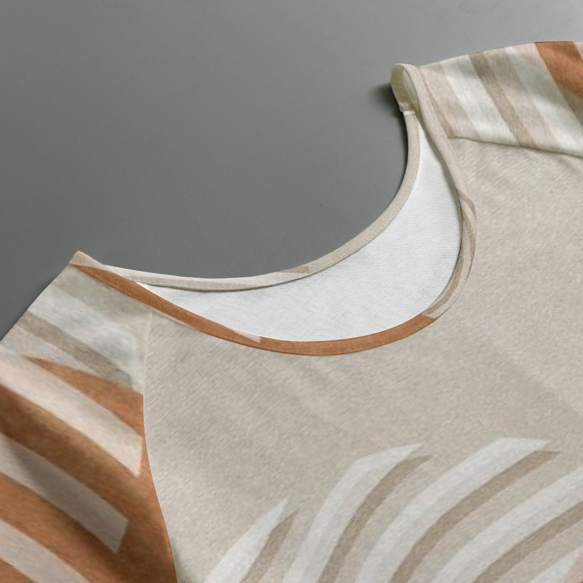 All-Over Print Women's Round Neck T-shirt With Raglan Sleeve
