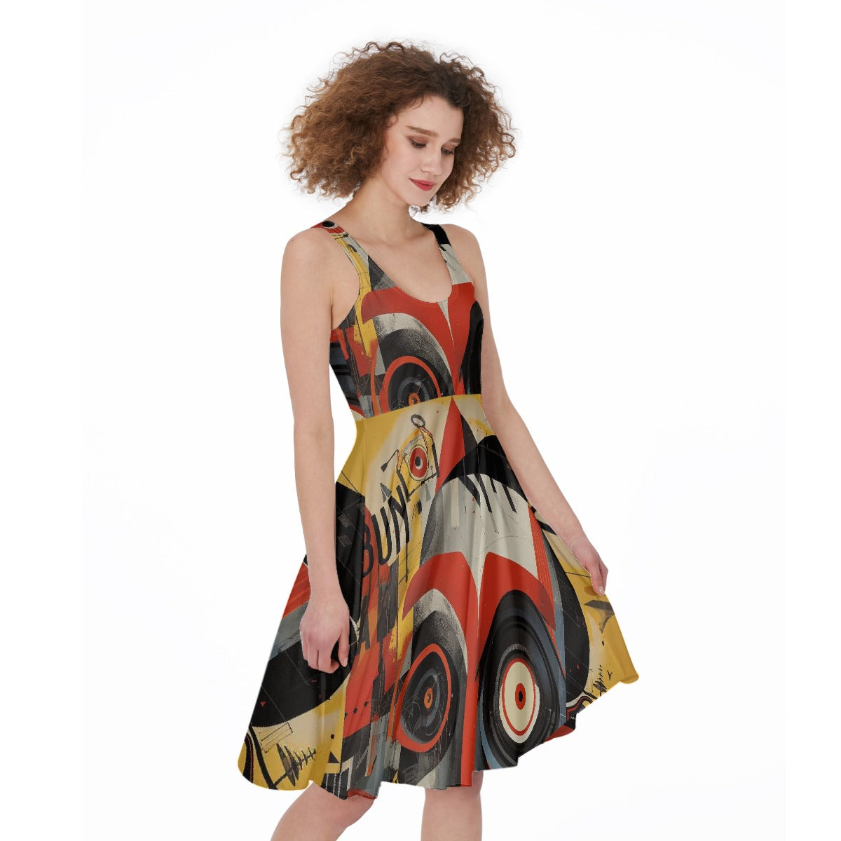 All-Over Print Women's Sleeveless Dress