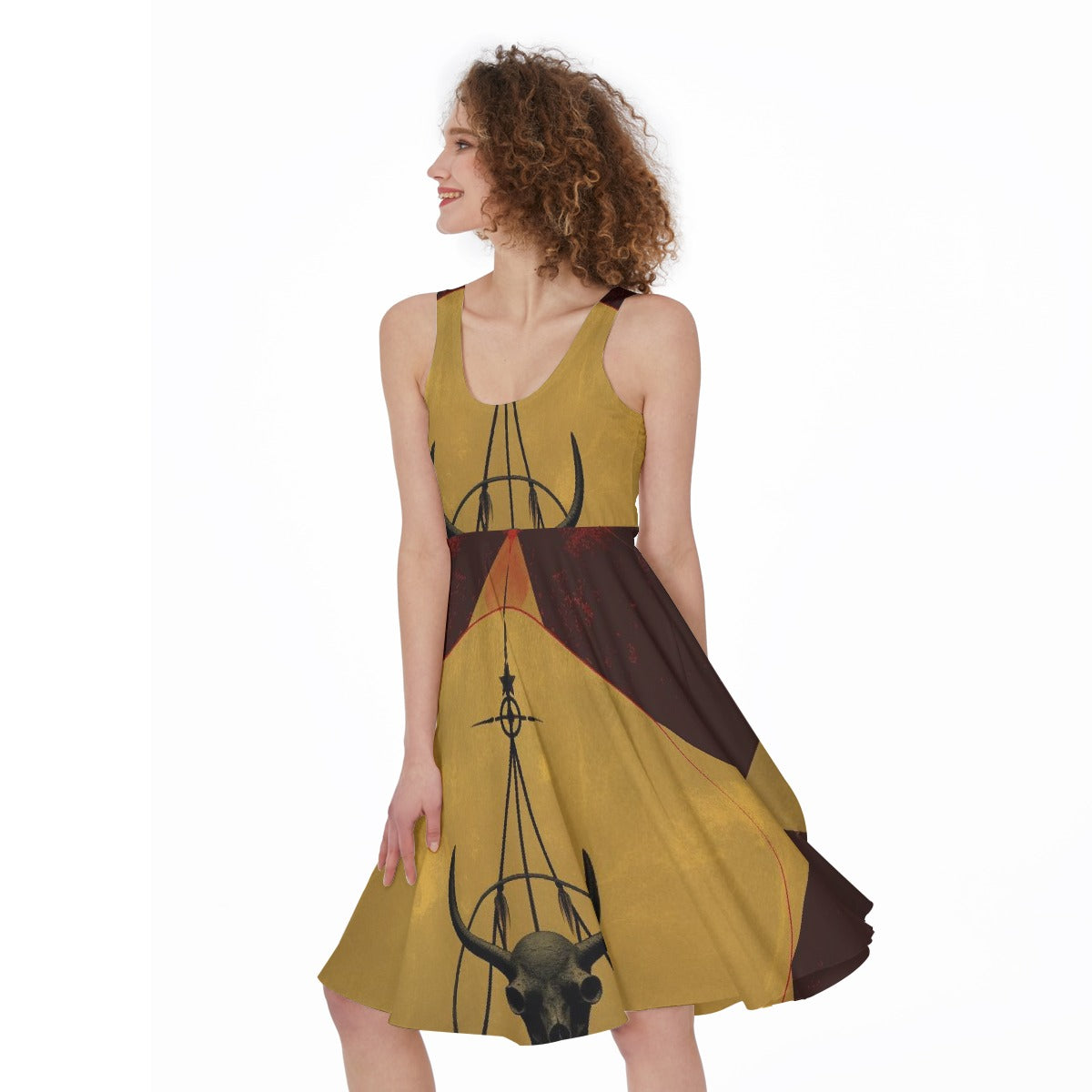 All-Over Print Women's Sleeveless Dress