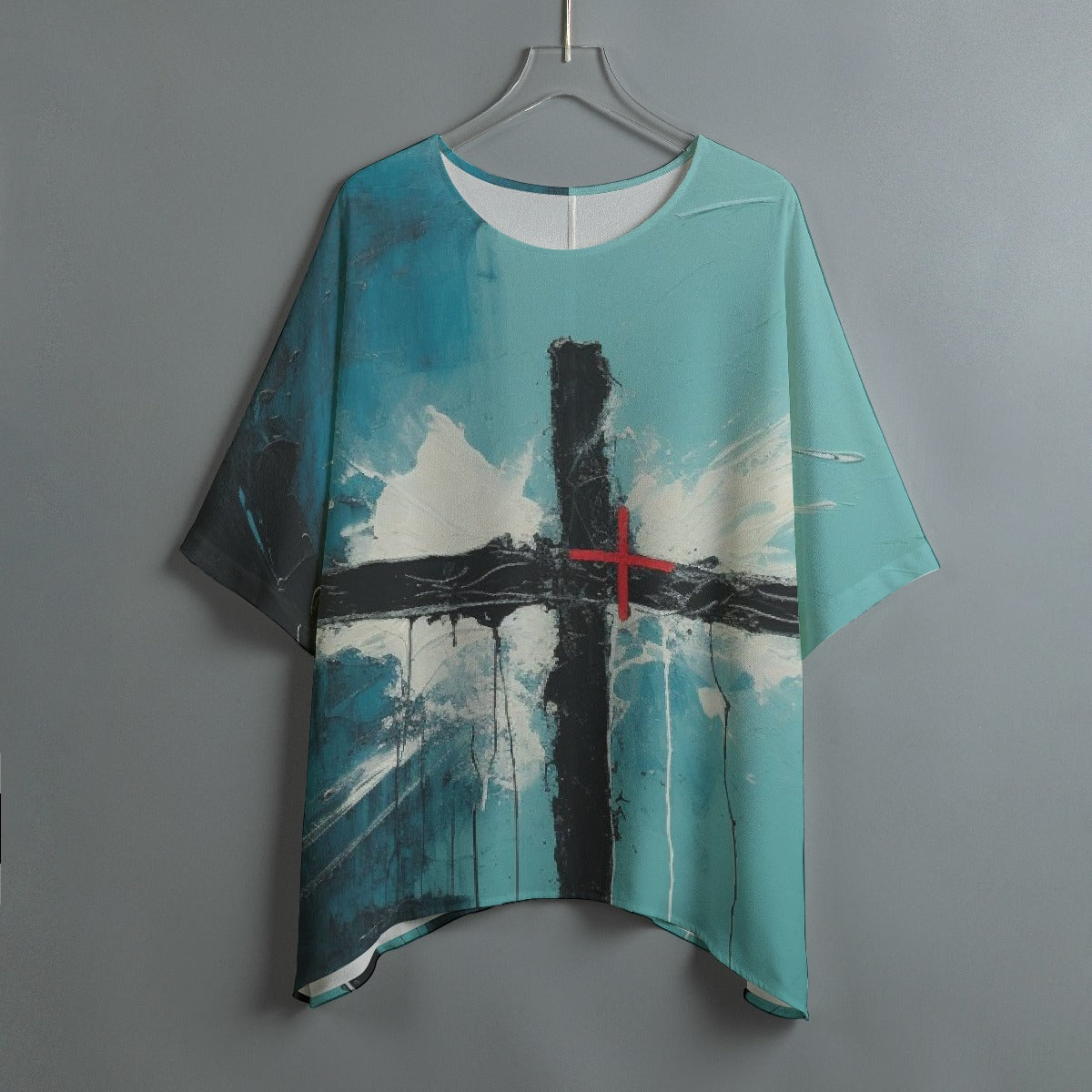 All-Over Print Women's Bat Sleeve Shirt