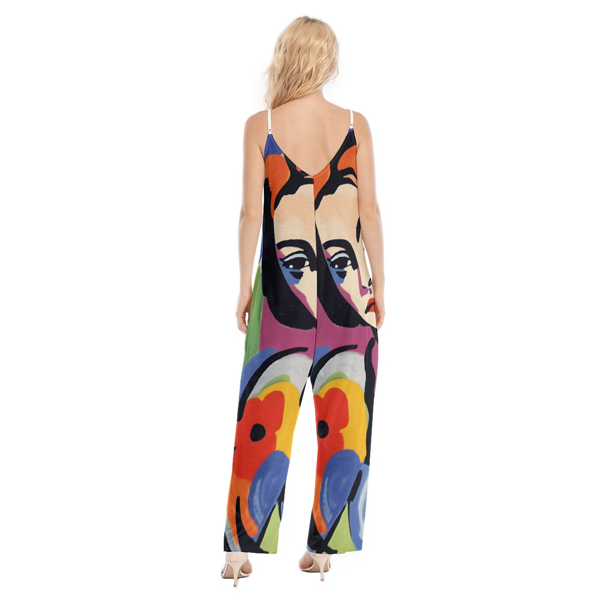All-Over Print Women's Loose Cami Jumpsuit