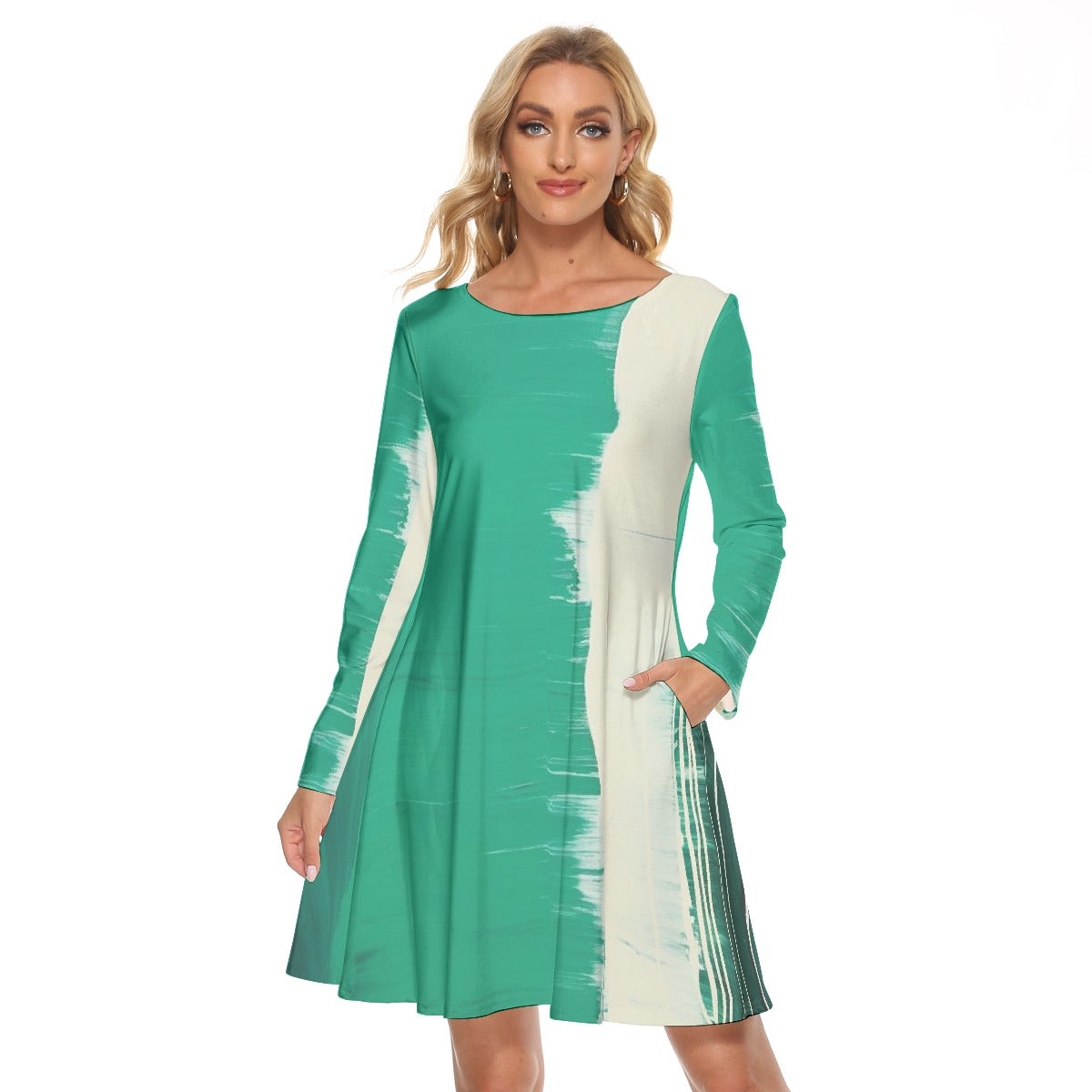 All-Over Print Women's Crew Neck Dress