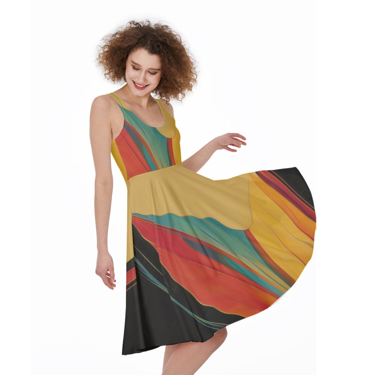 All-Over Print Women's Sleeveless Dress