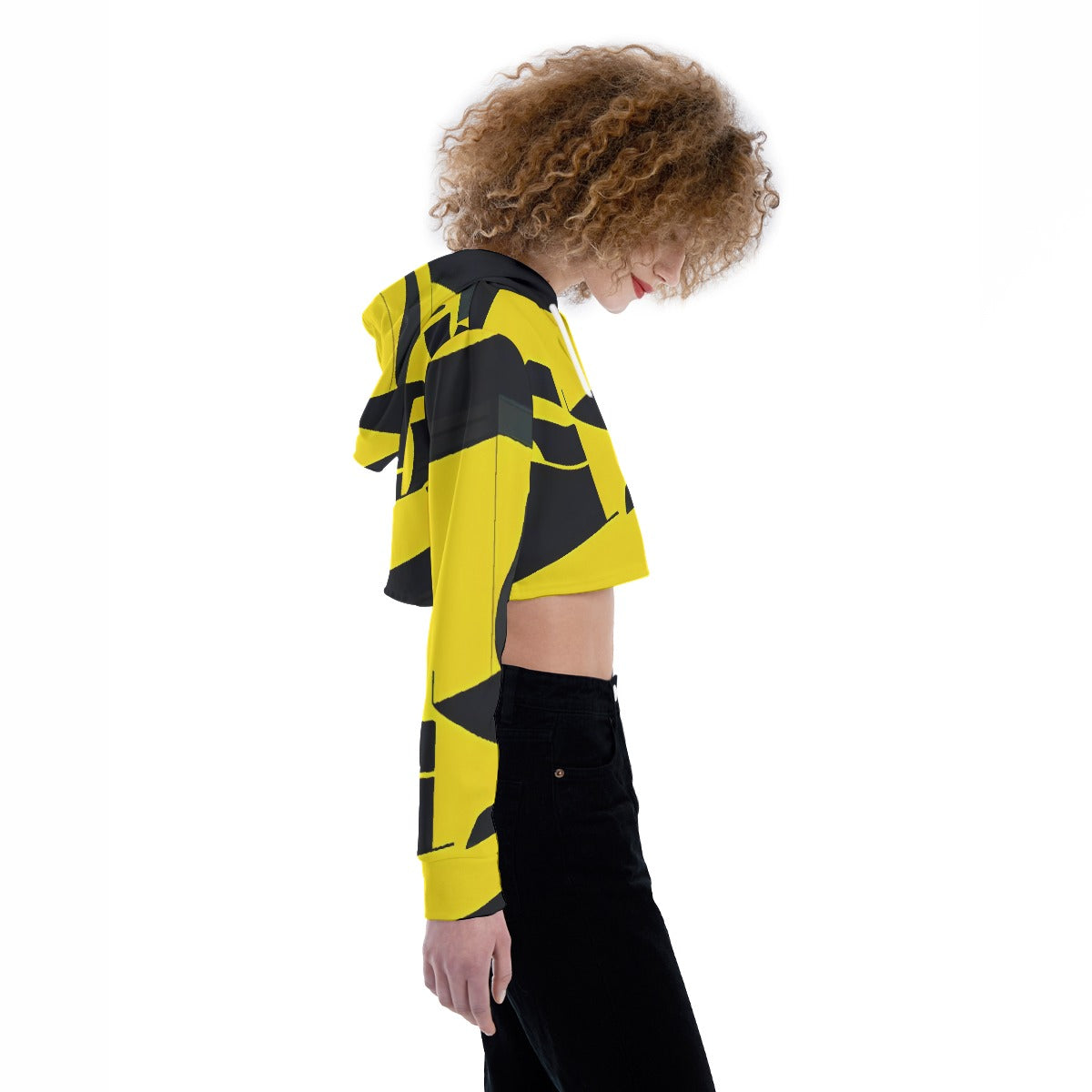 All-Over Print Women's Crop Top Hoodie