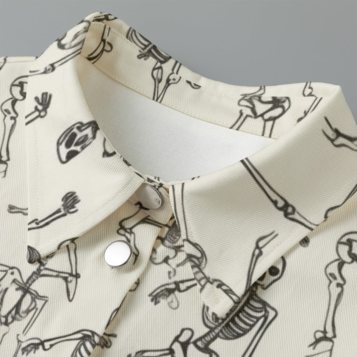 All-Over Print Women's Cropped Jacket | 245GSM Cotton