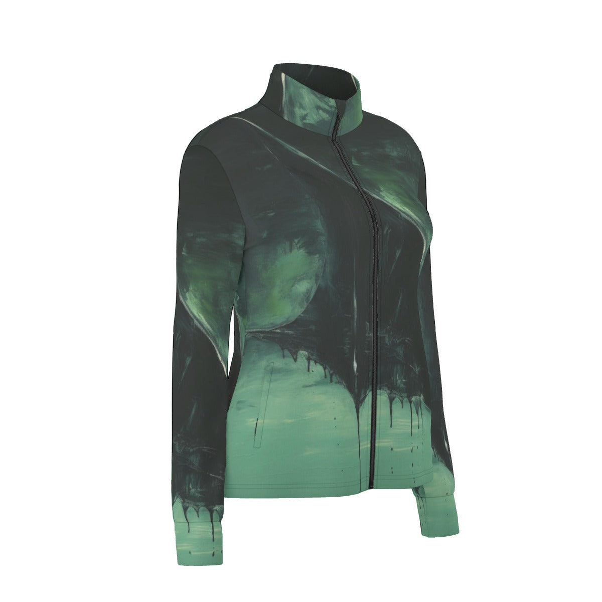 All-Over Print Women's Long Sleeve Thumbhole Jacket