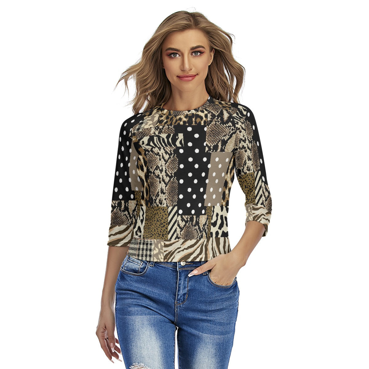 All-Over Print Women's Raglan Sleeves T-shirts