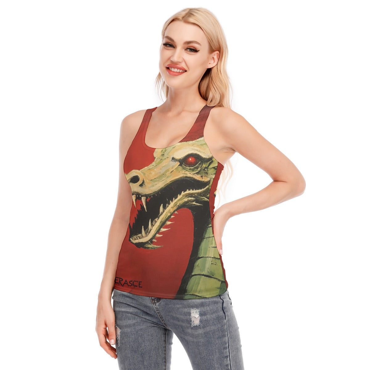 All-Over Print Women's Racer Vest | 190GSM Cotton
