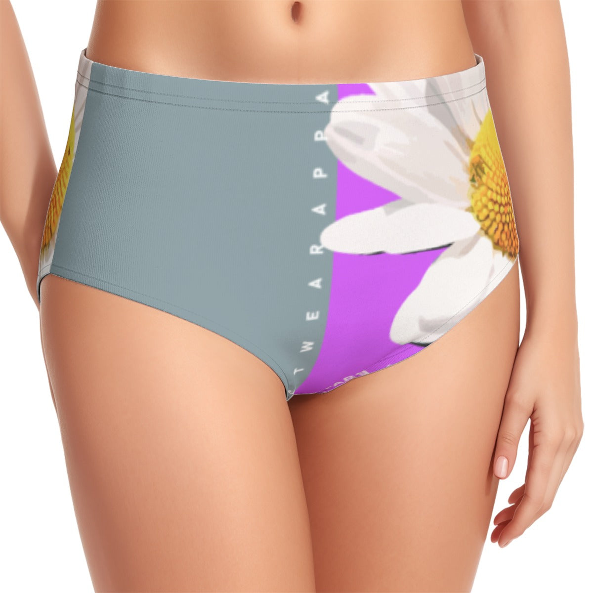 All-Over Print Women's Swimsuit Set With Halter