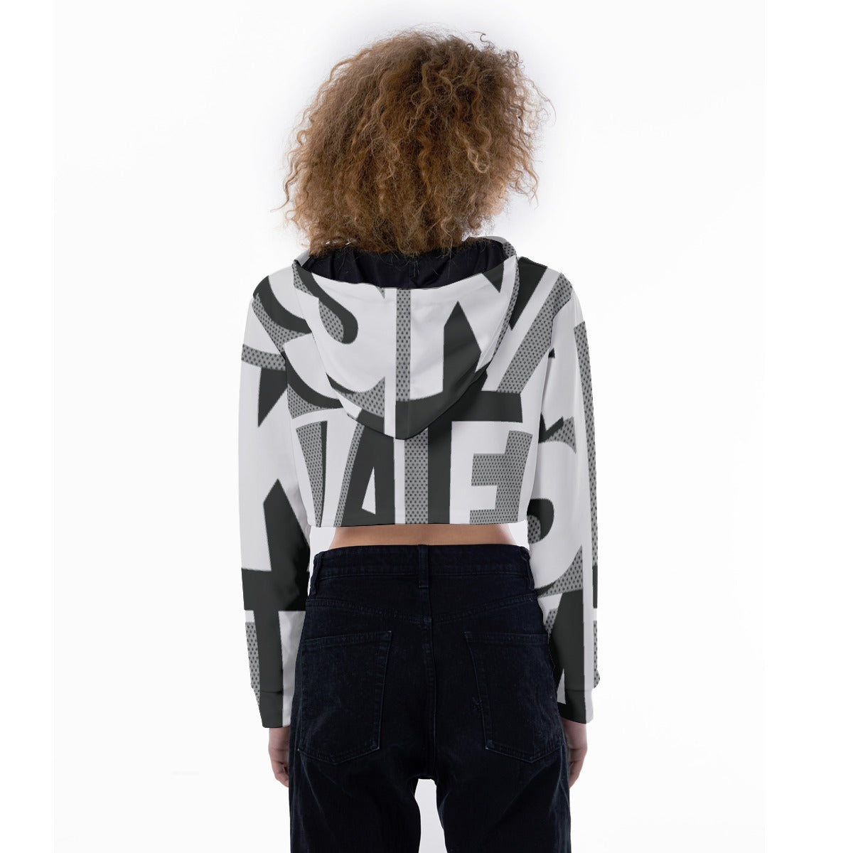 All-Over Print Women's Crop Top Hoodie