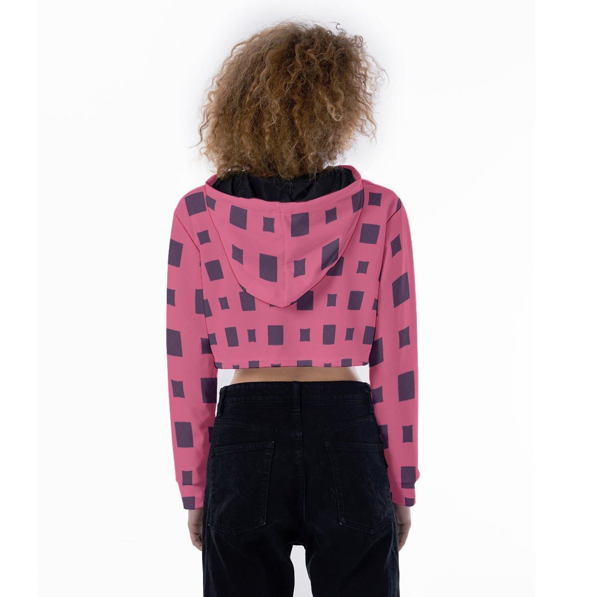 All-Over Print Women's Crop Top Hoodie