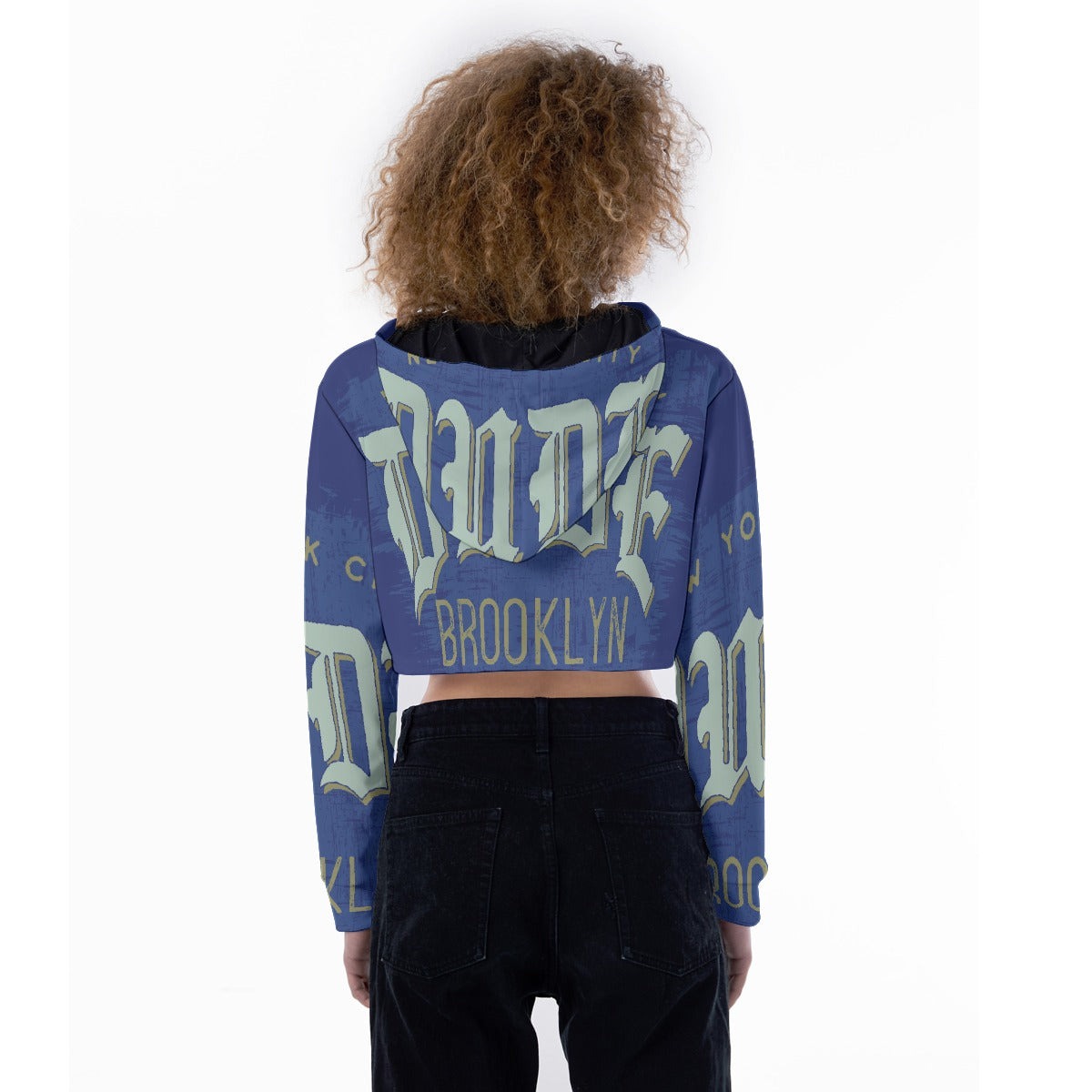 All-Over Print Women's Crop Top Hoodie