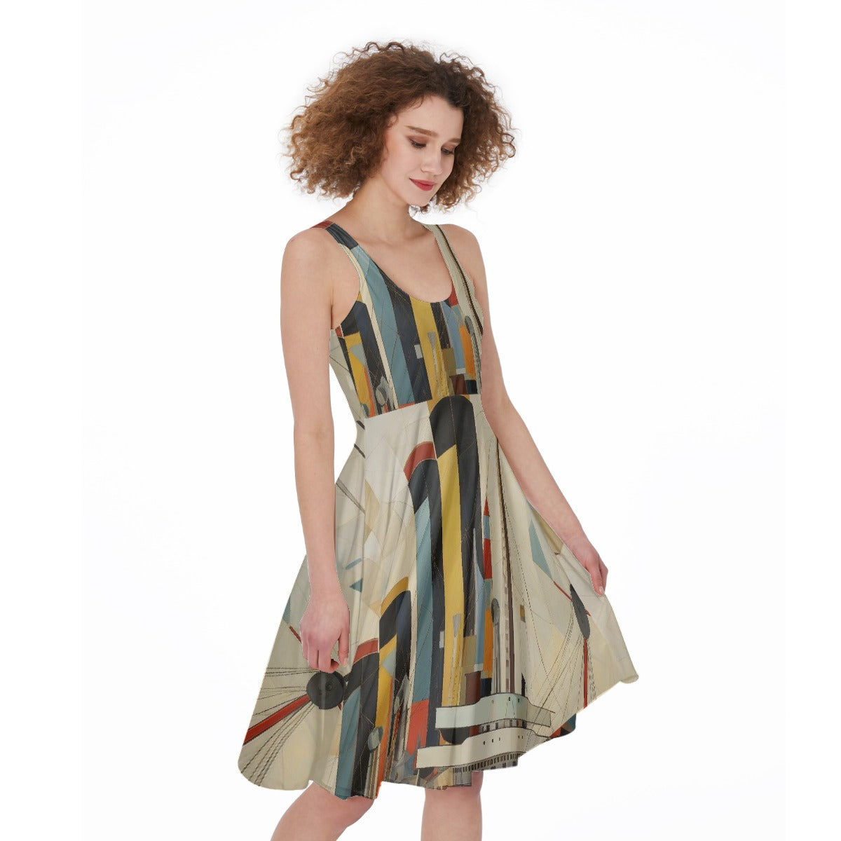 All-Over Print Women's Sleeveless Dress