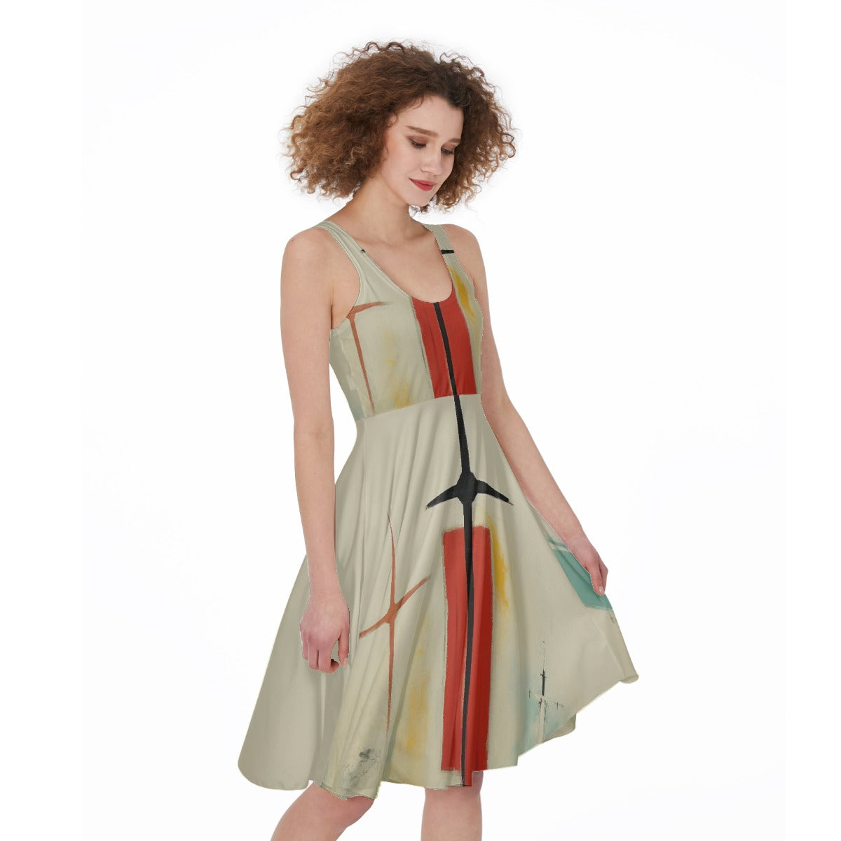 All-Over Print Women's Sleeveless Dress