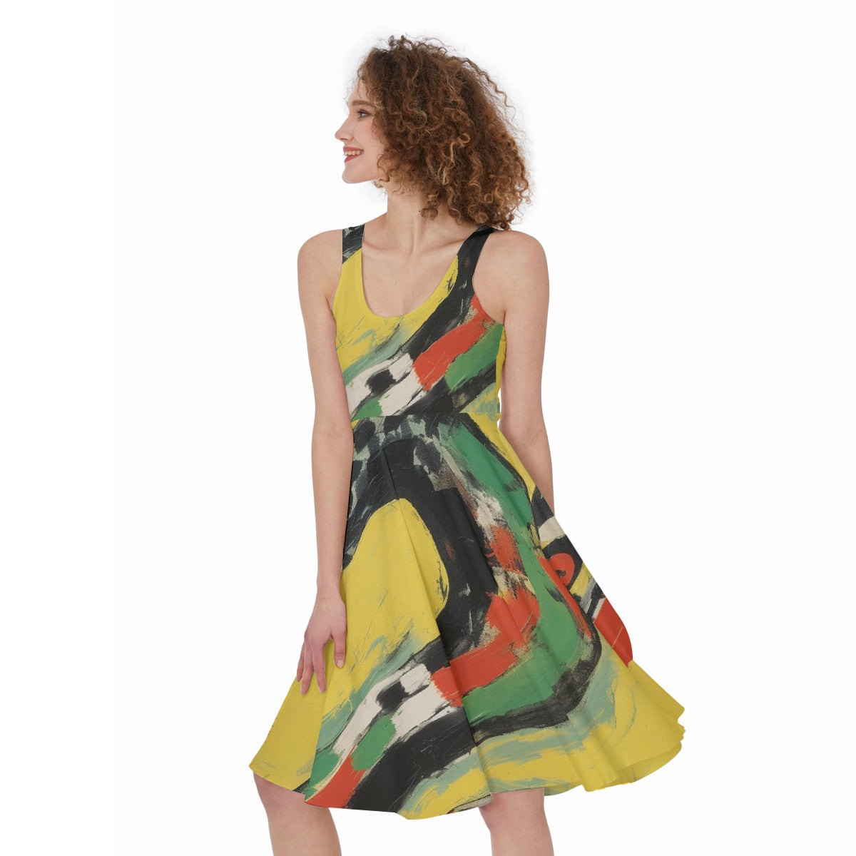 All-Over Print Women's Sleeveless Dress