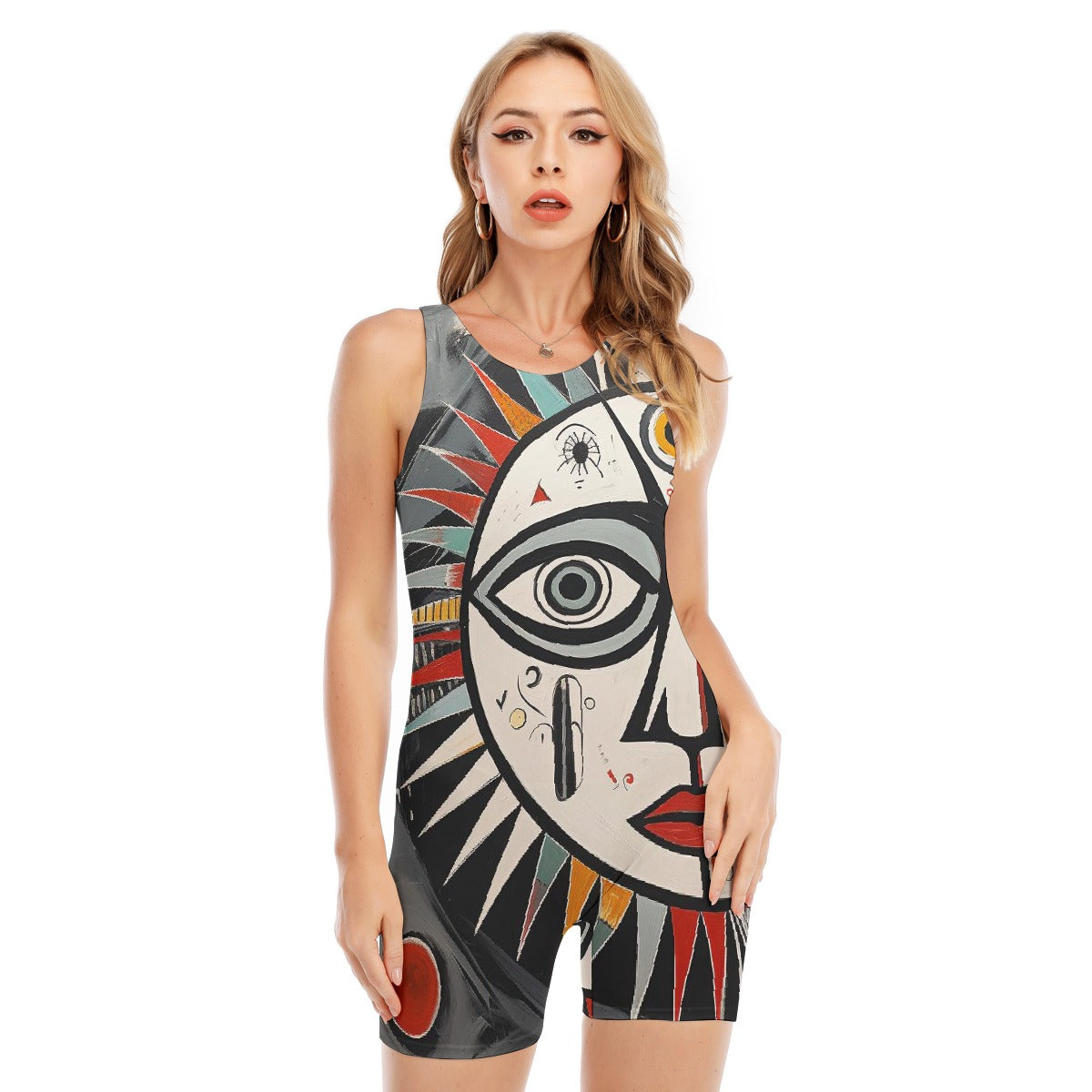 All-Over Print Women's Sleeveless One-piece Swimsuit