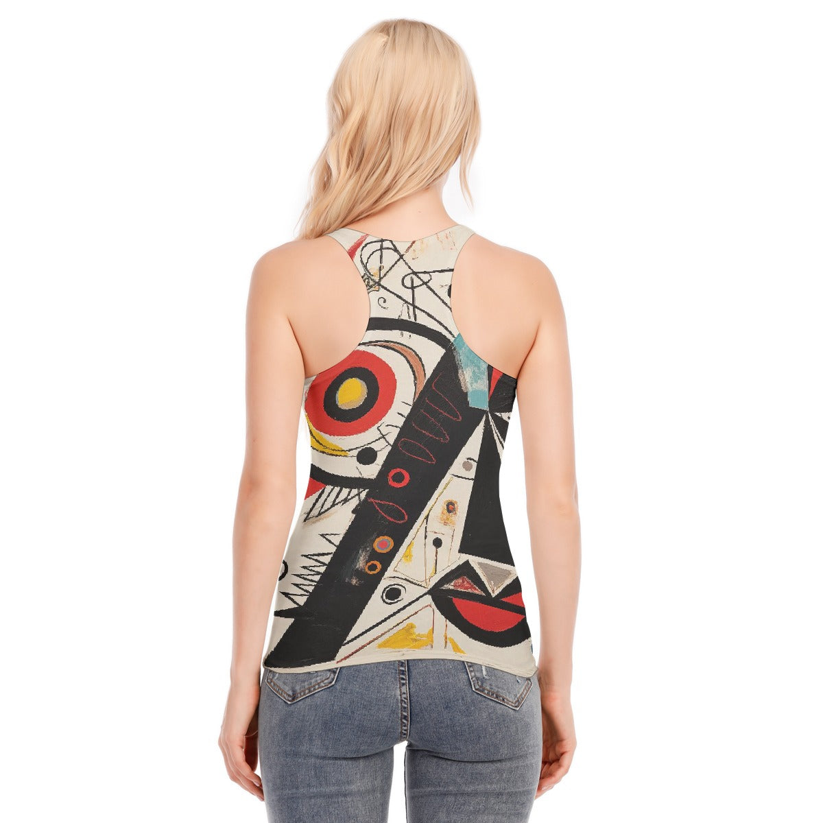 All-Over Print Women's Racer Vest | 190GSM Cotton