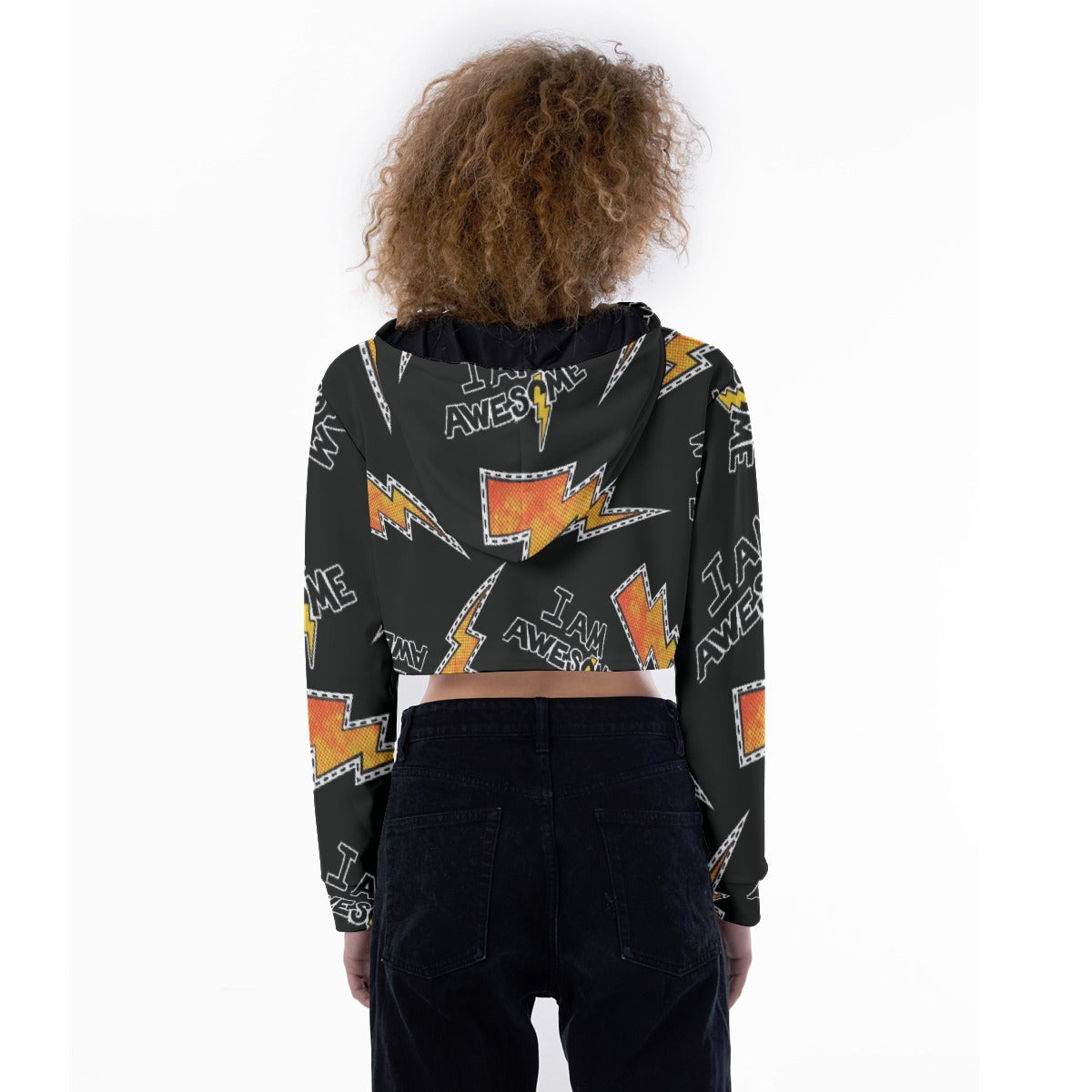 All-Over Print Women's Crop Top Hoodie