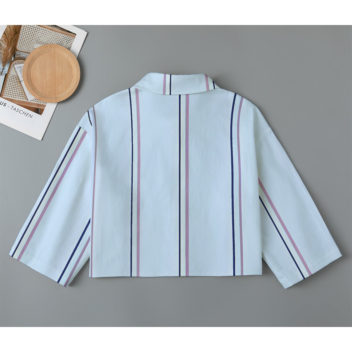 All-Over Print Women's Cropped Jacket | 245GSM Cotton