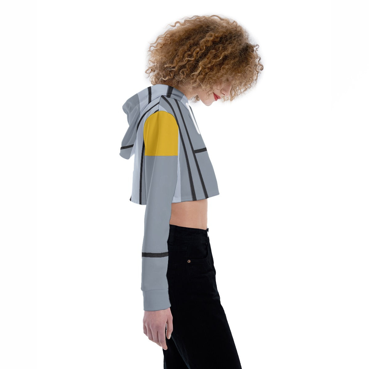 All-Over Print Women's Crop Top Hoodie