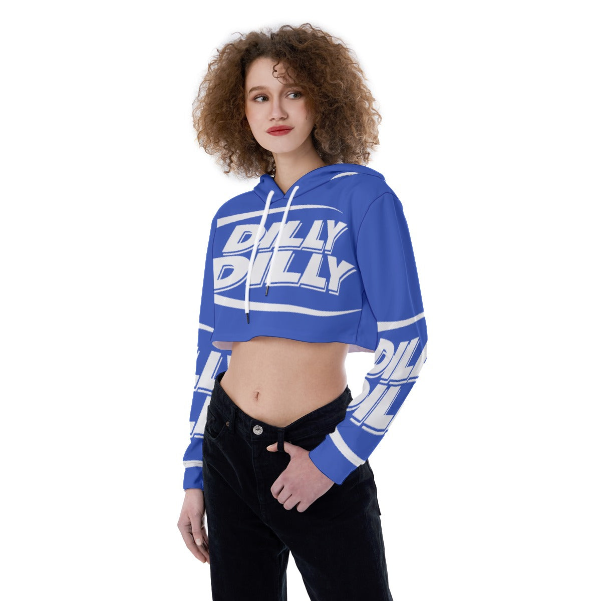All-Over Print Women's Crop Top Hoodie