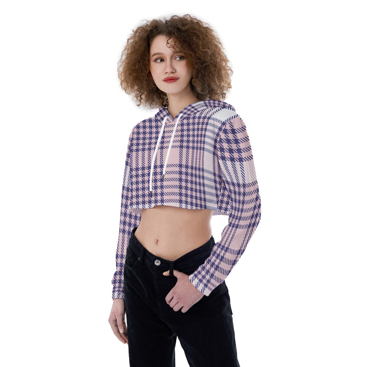 All-Over Print Women's Crop Top Hoodie