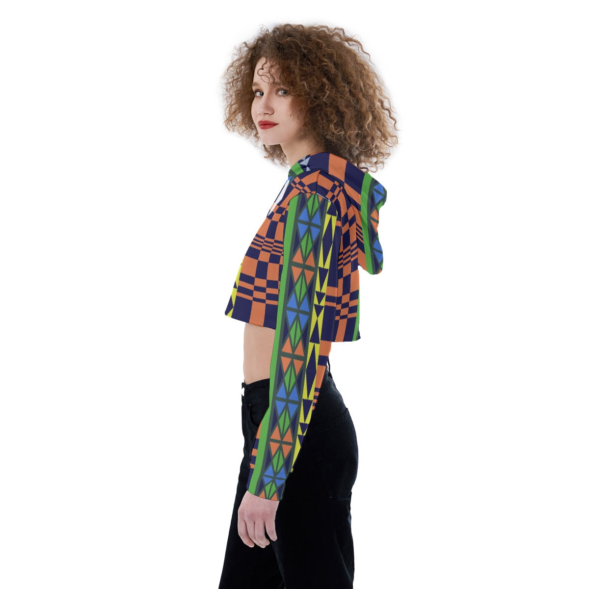 All-Over Print Women's Crop Top Hoodie
