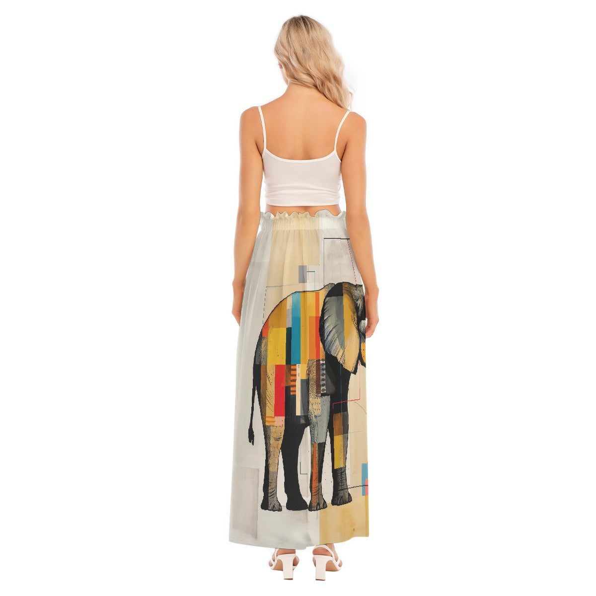 All-Over Print Women's Side Split Skirt