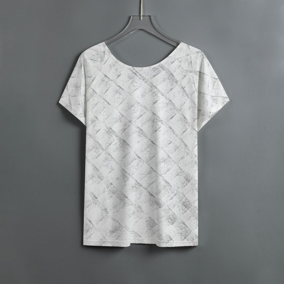 All-Over Print Women's Round Neck T-shirt With Raglan Sleeve