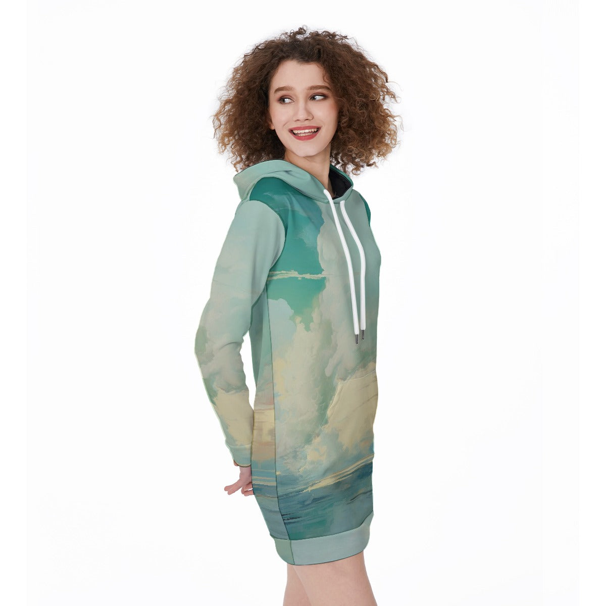 All-Over Print Women's Long Hoodie