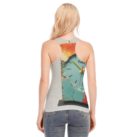 All-Over Print Women's Racer Vest | 190GSM Cotton
