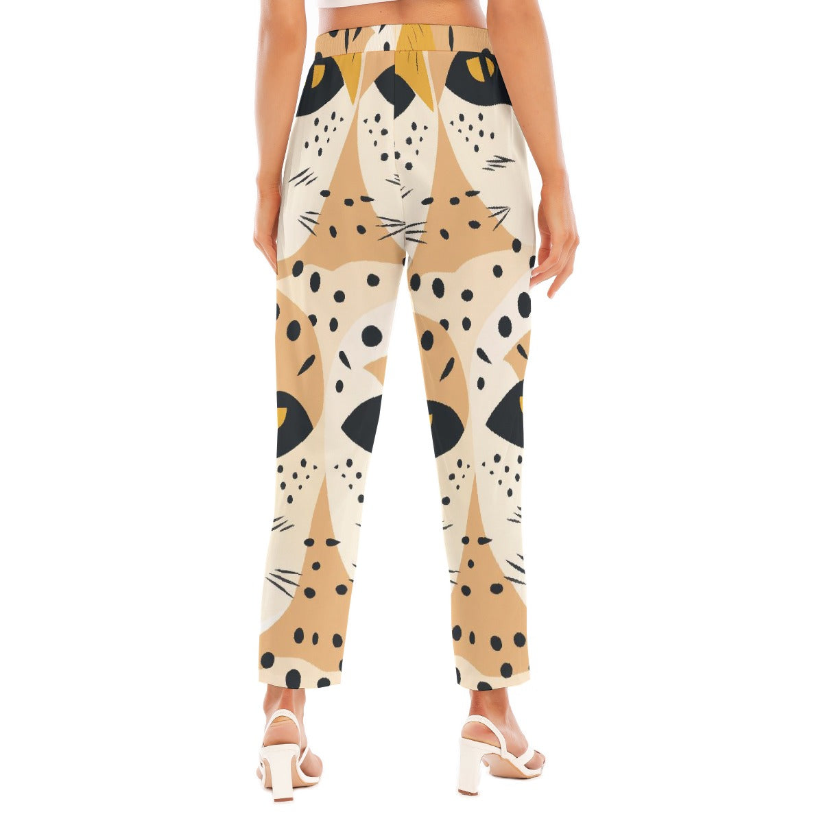 All-Over Print Women's Loose Straight-leg Pants
