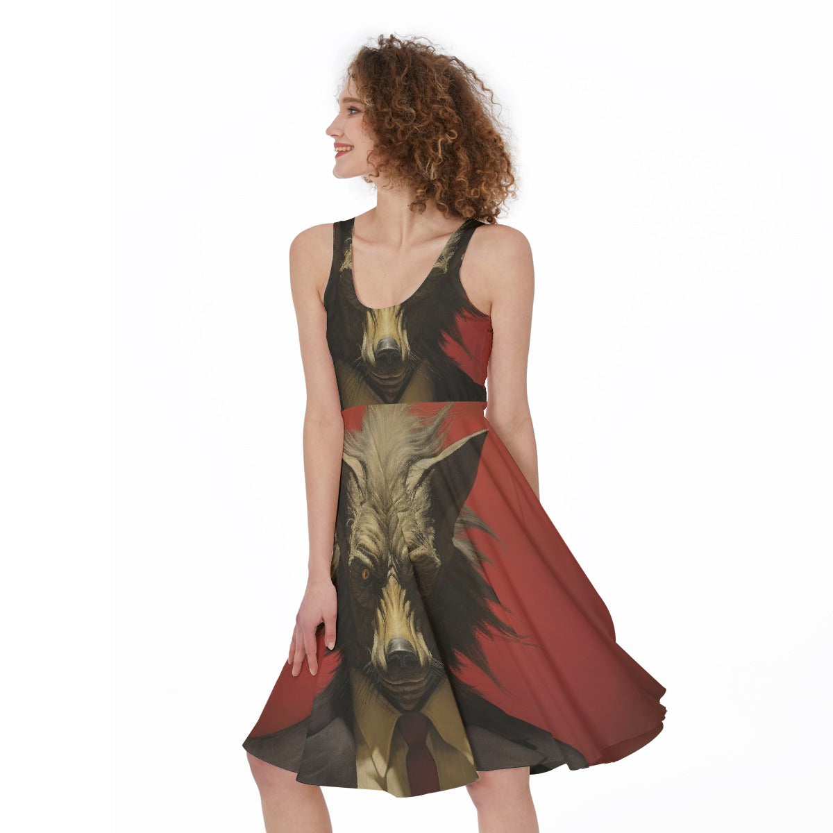 All-Over Print Women's Sleeveless Dress