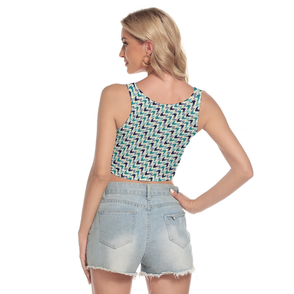 All-Over Print Women's Sport Crop Tank Top