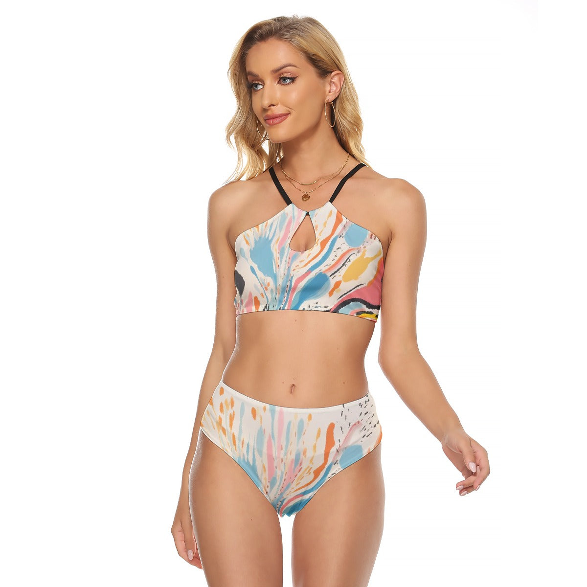 All-Over Print Women's Cami Keyhole One-piece Swimsuit