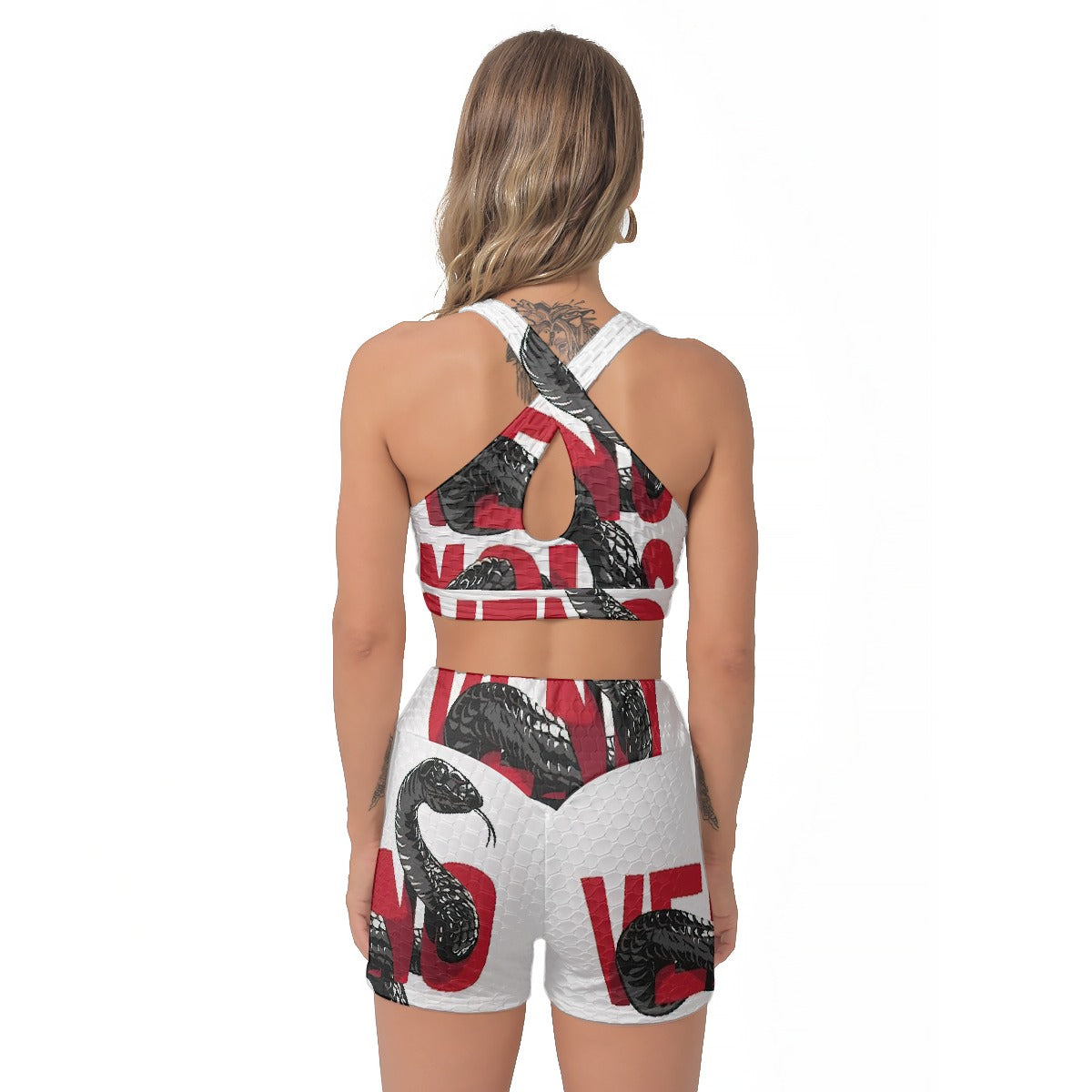 All-Over Print Women's Sports Bra Suit