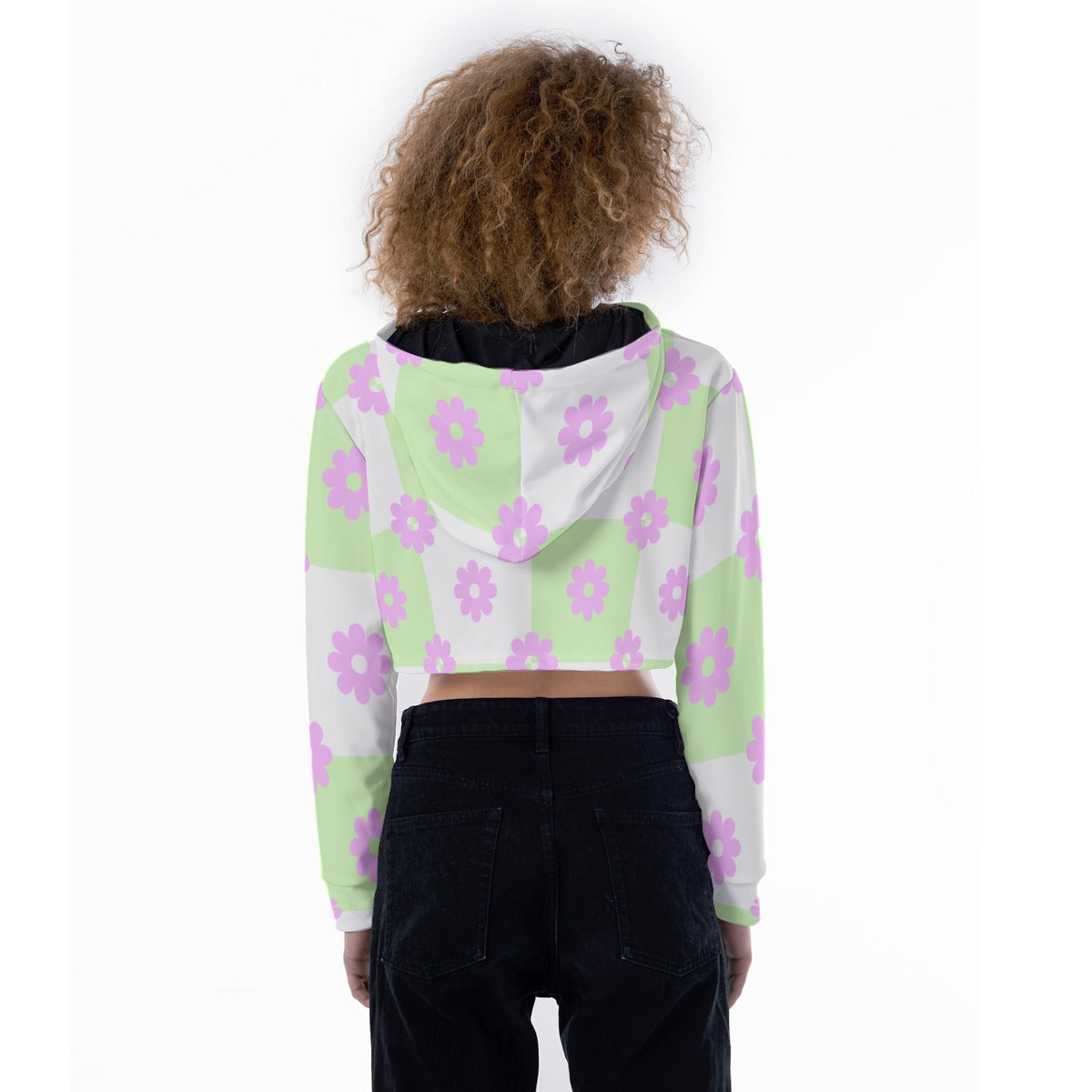 All-Over Print Women's Crop Top Hoodie