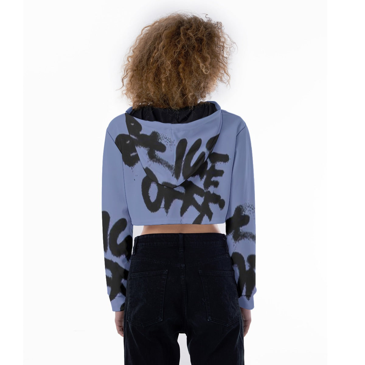 All-Over Print Women's Crop Top Hoodie