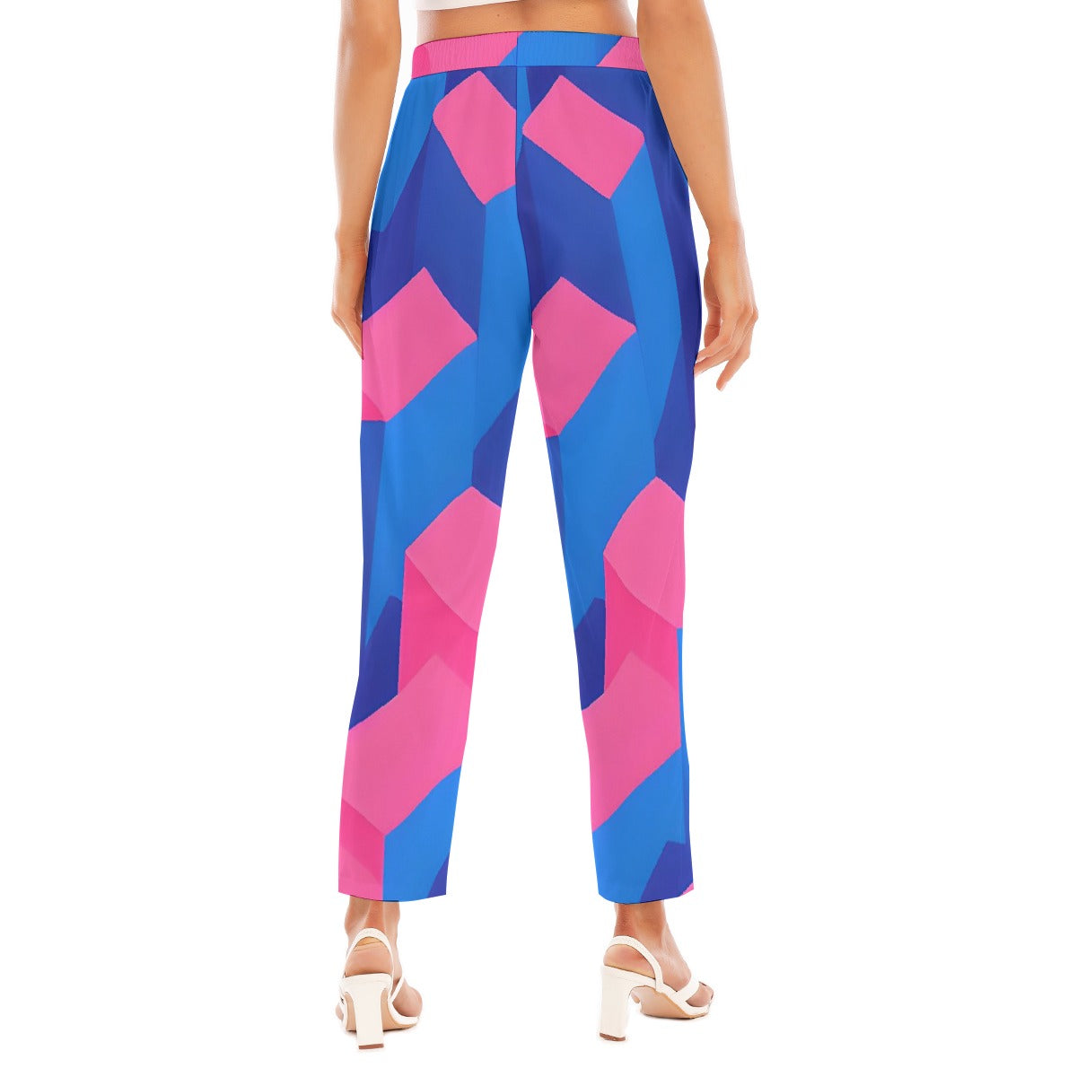 All-Over Print Women's Loose Straight-leg Pants