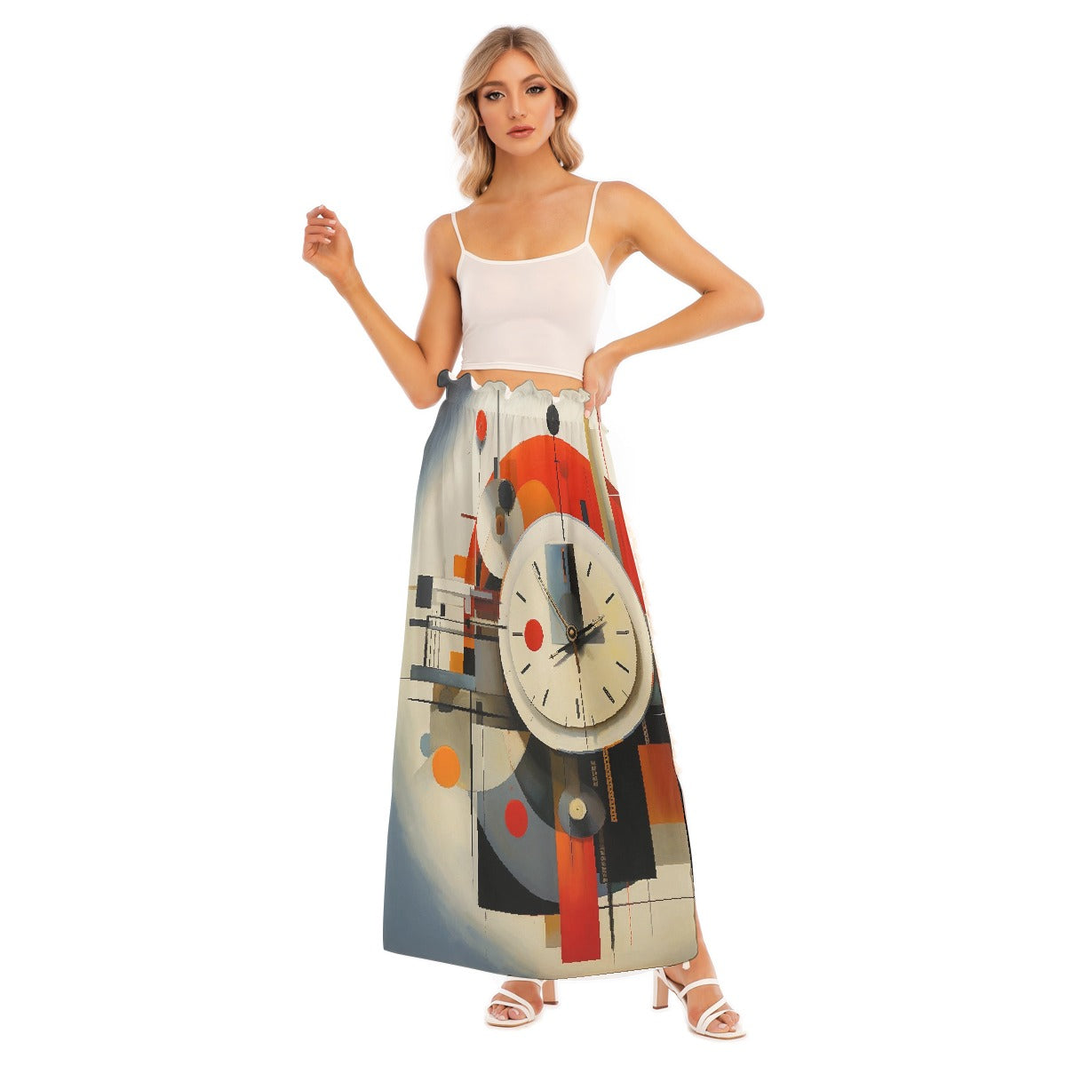 All-Over Print Women's Side Split Skirt