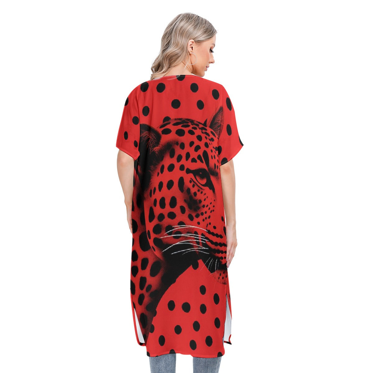 All-Over Print Women's Short Sleeve Cardigan